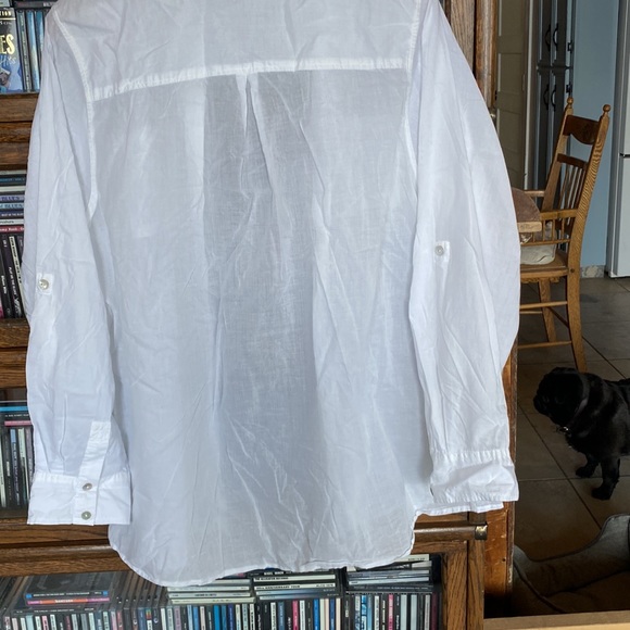 Merona White LS Button-down Shirt Size Large - Picture 8 of 9